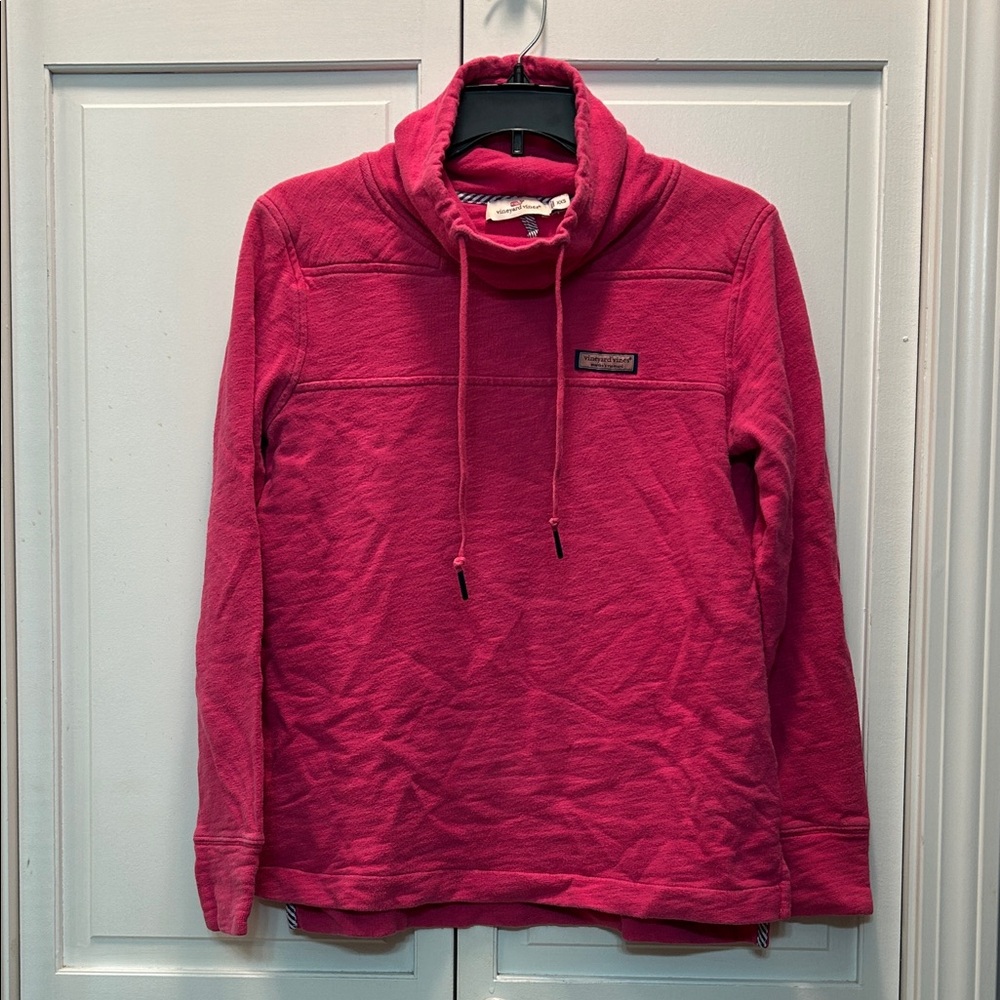 ✨ Vineyard Vines ✨ Fuschia Funnel Neck Sweatshirt XXS
